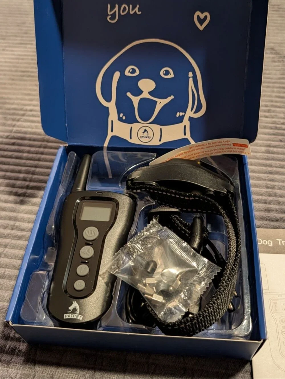 Dog Training Collar with Remote - Black